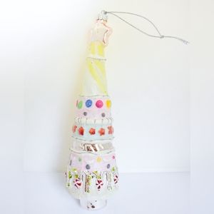 *SAKS 5th Avenue* Glass Christmas Tree Holiday Ornament.